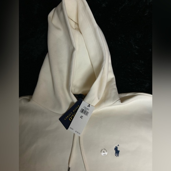 Ralph Lauren Polo Cream Mens Hoodie Size XL - Picture 7 of 9